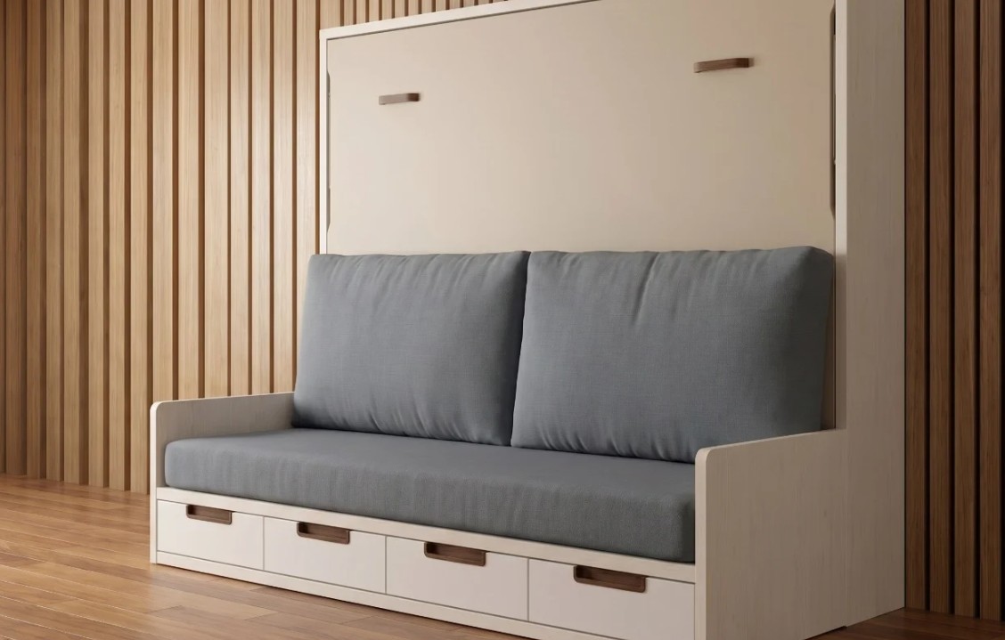 Cama abatible con sofá integrado